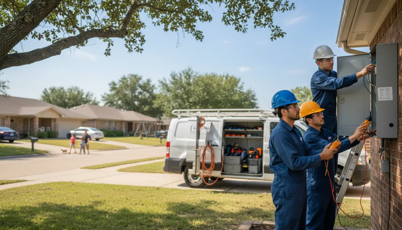 Certified electrician providing emergency electrical services in Westbrook, TX